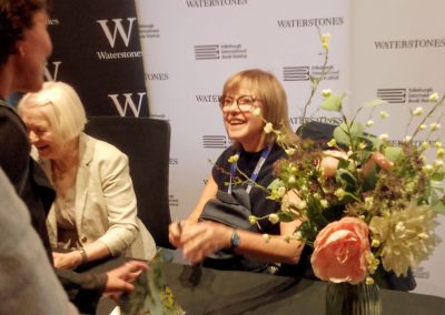 Edinburgh International Book Festival 2026 - signing books